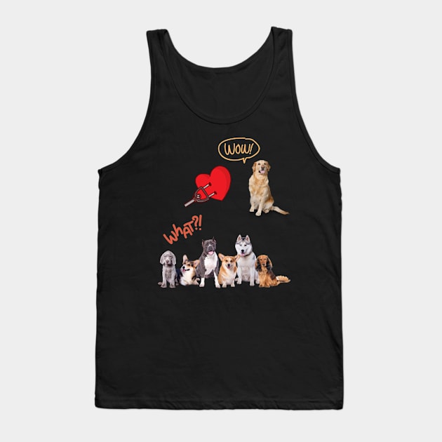 Dog's Family Tank Top by SwanYah